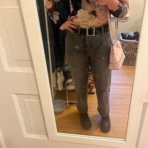 Universal Thread Gray High-Waisted Jeans